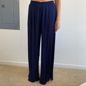 Zara pleated wide leg pants